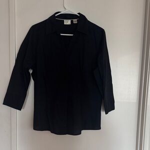 Riders by Lee Classic Black Blouse